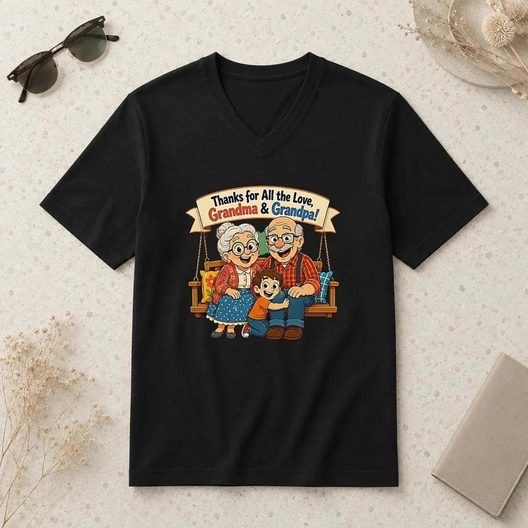 hot-premium-grandparents-day-thank-you-cartoon-with-cozy-swing-v-neck-shirt Hot Premium Grandparents Day Thank You Cartoon With Cozy Swing V-Neck Shirt