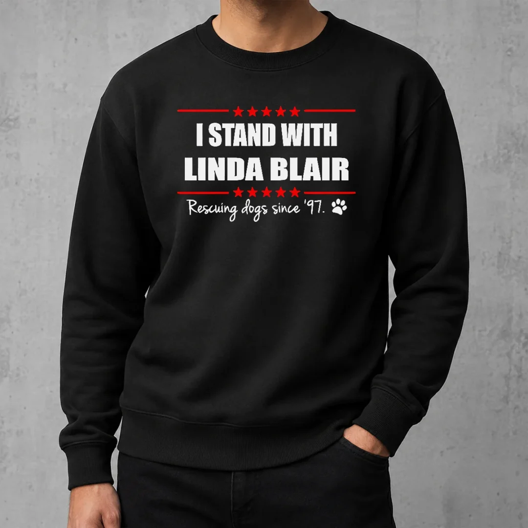 hot-premium-pretty-i-stand-with-linda-blair-animal-rescue-support-sweater Hot Premium Pretty I Stand With Linda Blair Animal Rescue Support Sweater
