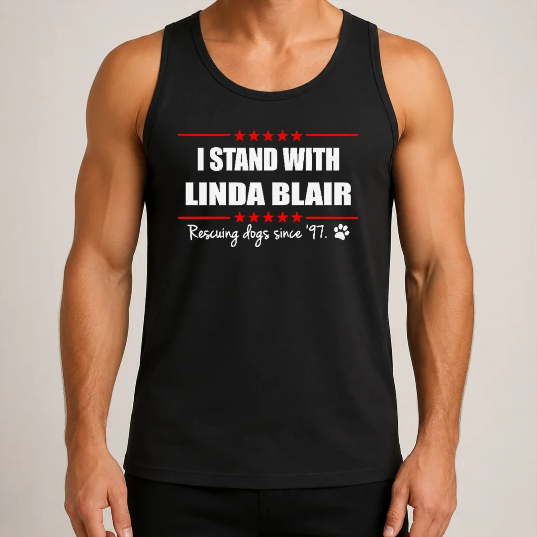 hot-premium-pretty-i-stand-with-linda-blair-animal-rescue-support-tank-top Hot Premium Pretty I Stand With Linda Blair Animal Rescue Support Tank Top