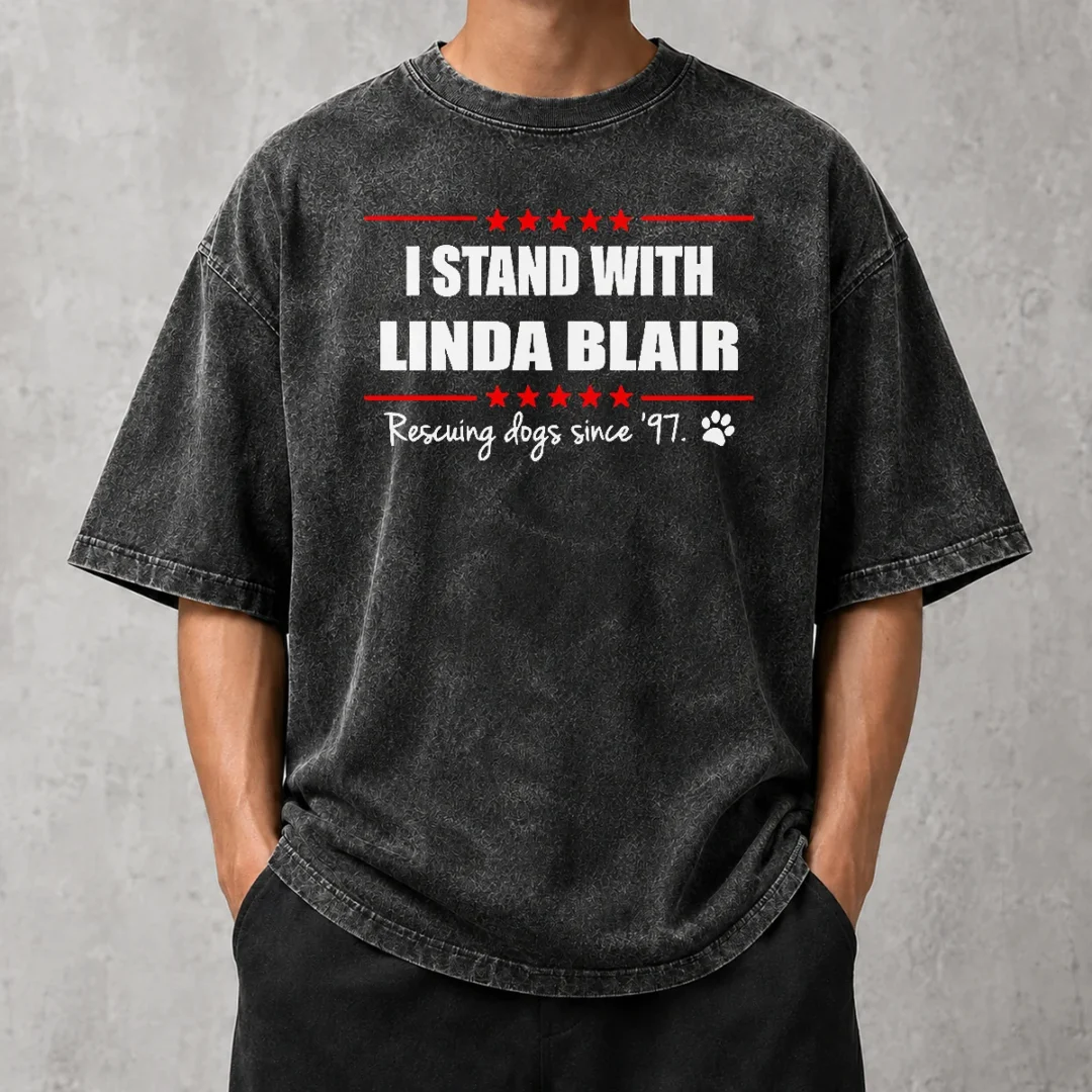 hot-premium-pretty-i-stand-with-linda-blair-animal-rescue-support-washed-t-shirt Hot Premium Pretty I Stand With Linda Blair Animal Rescue Support Washed T-Shirt
