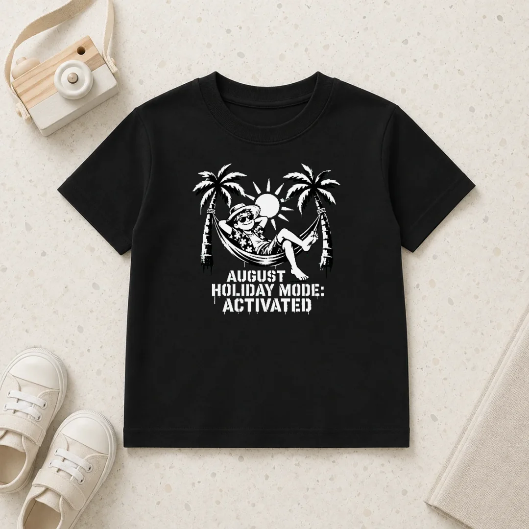 hot-pretty-august-holiday-stencil-for-laid-back-vibes-kids-t-shirt Hot Pretty August Holiday Stencil For Laid Back Vibes Kids T-Shirt