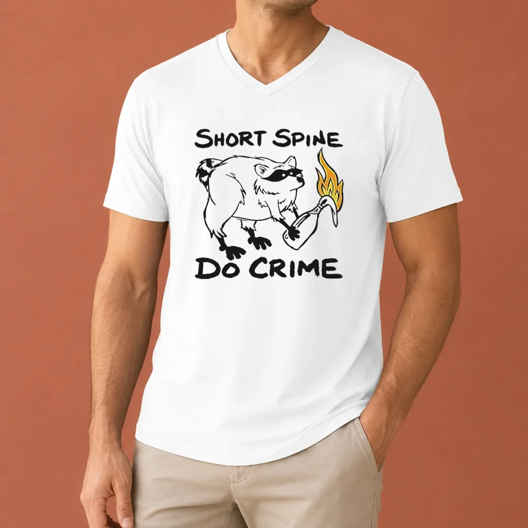 hot-pretty-short-spine-do-crime-raccoon-with-molotov-cocktail-v-neck-shirt Hot Pretty Short Spine Do Crime Raccoon With Molotov Cocktail V-Neck Shirt