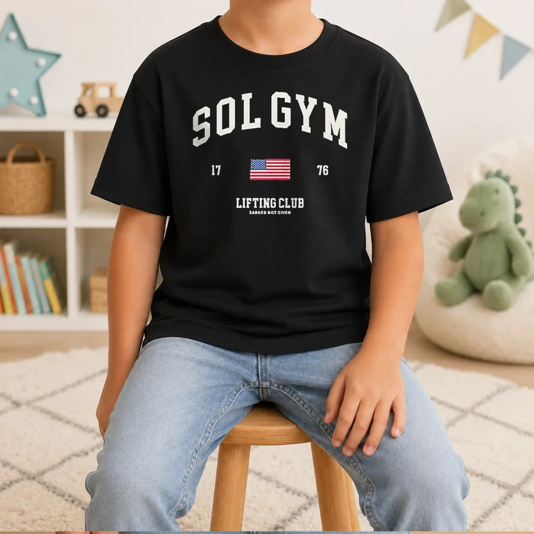 hot-pretty-solgym-lifting-club-earned-not-given-1776-distressed-kids-t-shirt Hot Pretty Solgym Lifting Club Earned Not Given 1776 Distressed Kids T-Shirt