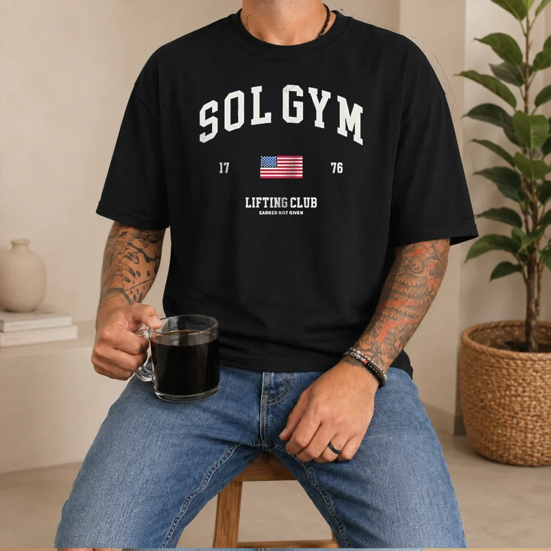 hot-pretty-solgym-lifting-club-earned-not-given-1776-distressed-t-shirt Hot Pretty Solgym Lifting Club Earned Not Given 1776 Distressed