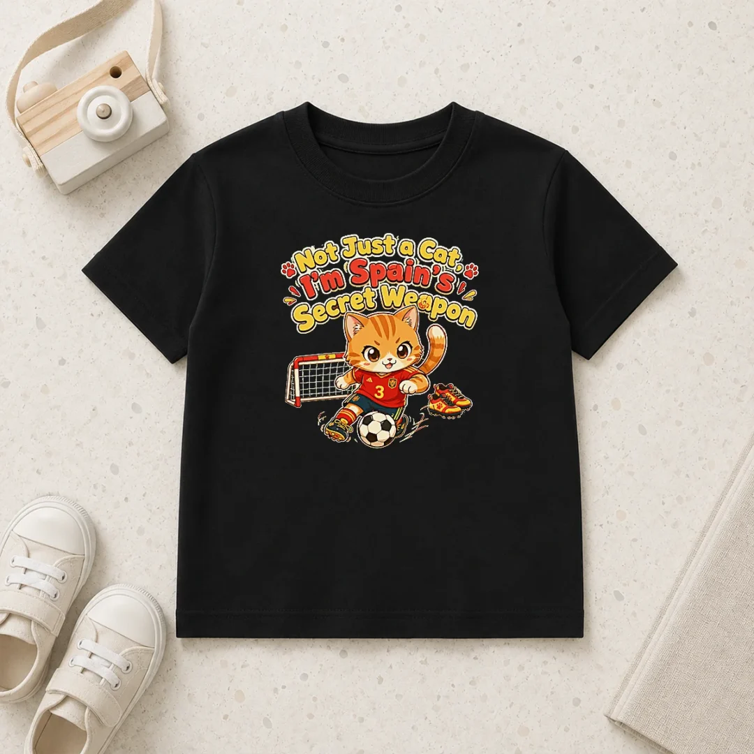 hot-pretty-spain-soccer-cat-meme-funny-soccer-kawaii-kids-t-shirt Hot Pretty Spain Soccer Cat Meme Funny Soccer Kawaii Kids T-Shirt