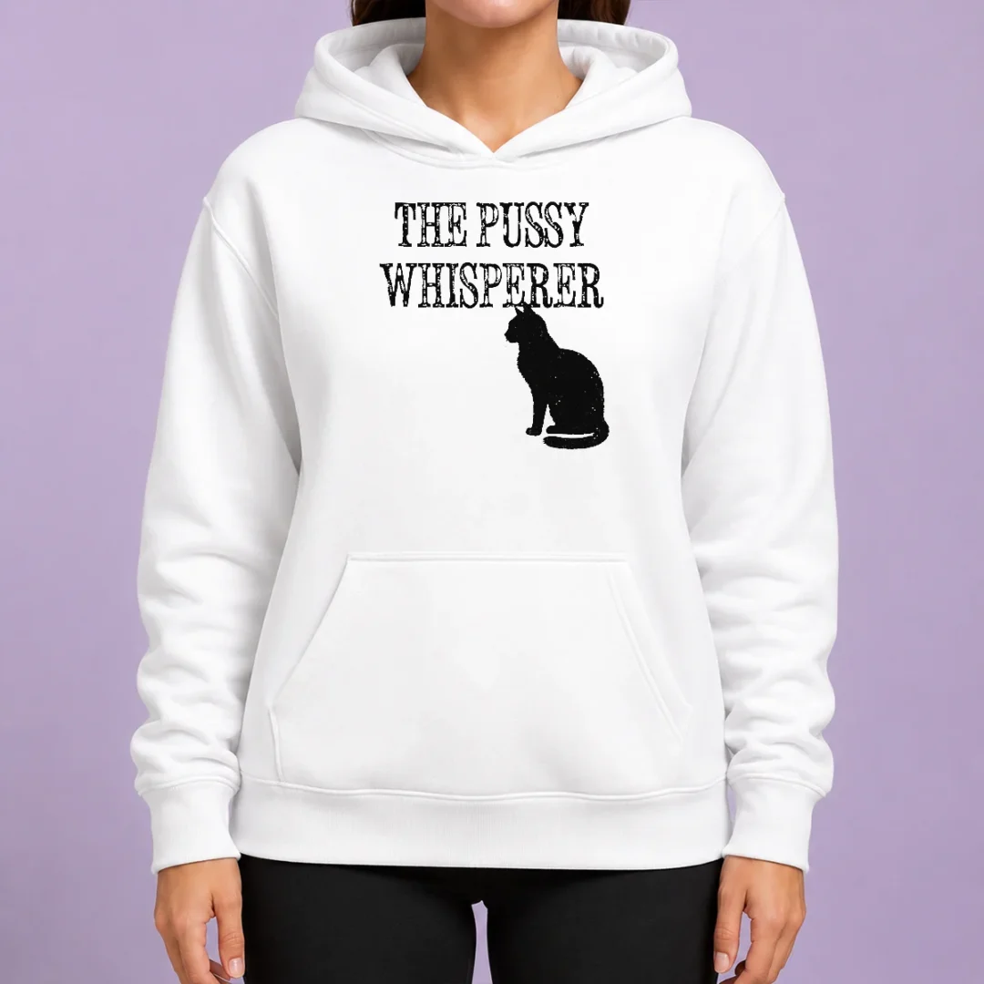 hot-pretty-the-pussy-whisperer-with-black-cat-silhouette-hoodie Hot Pretty The Pussy Whisperer With Black Cat Silhouette Hoodie