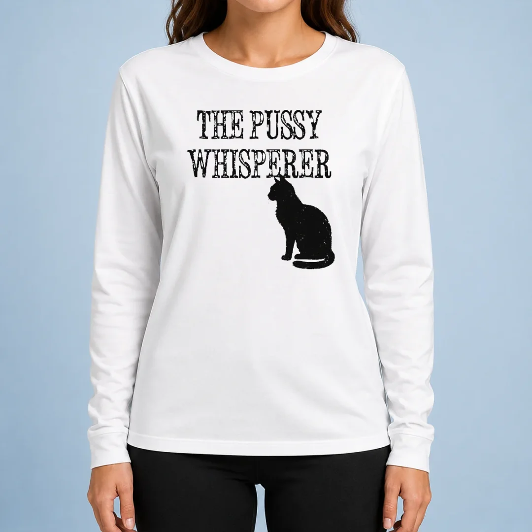 hot-pretty-the-pussy-whisperer-with-black-cat-silhouette-long-sleeve-shirt Hot Pretty The Pussy Whisperer With Black Cat Silhouette Long Sleeve Shirt