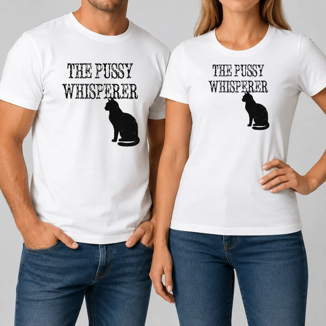 hot-pretty-the-pussy-whisperer-with-black-cat-silhouette-t-shirt-1 Hot Pretty The Pussy Whisperer With Black Cat Silhouette