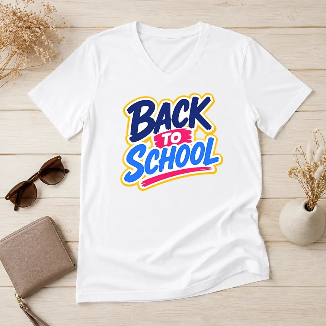 hot-pretty-vibrant-back-to-school-apple-pencil-sunburst-v-neck-shirt Hot Pretty Vibrant Back To School Apple Pencil Sunburst V-Neck Shirt