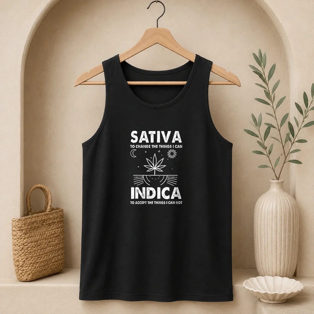 hot-sativa-to-change-the-things-i-can-indica-to-accept-the-things-i-can-not-tank-top Hot Sativa To Change The Things I Can Indica To Accept The Things I Can Not Tank Top