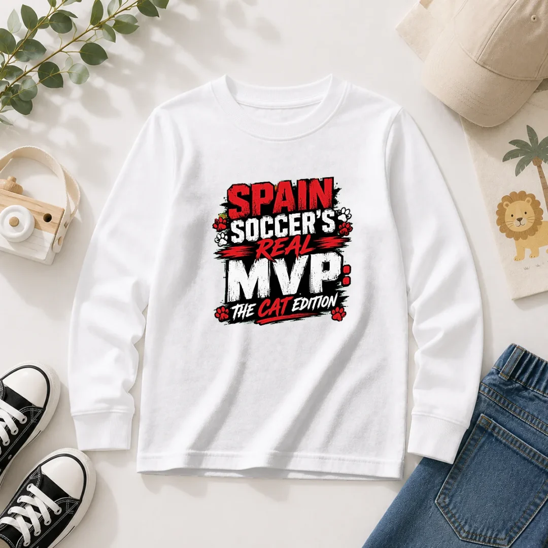 hot-spain-soccer-cat-meme-streetwear-long-sleeve-shirt Hot Spain Soccer Cat Meme Streetwear Long Sleeve Shirt
