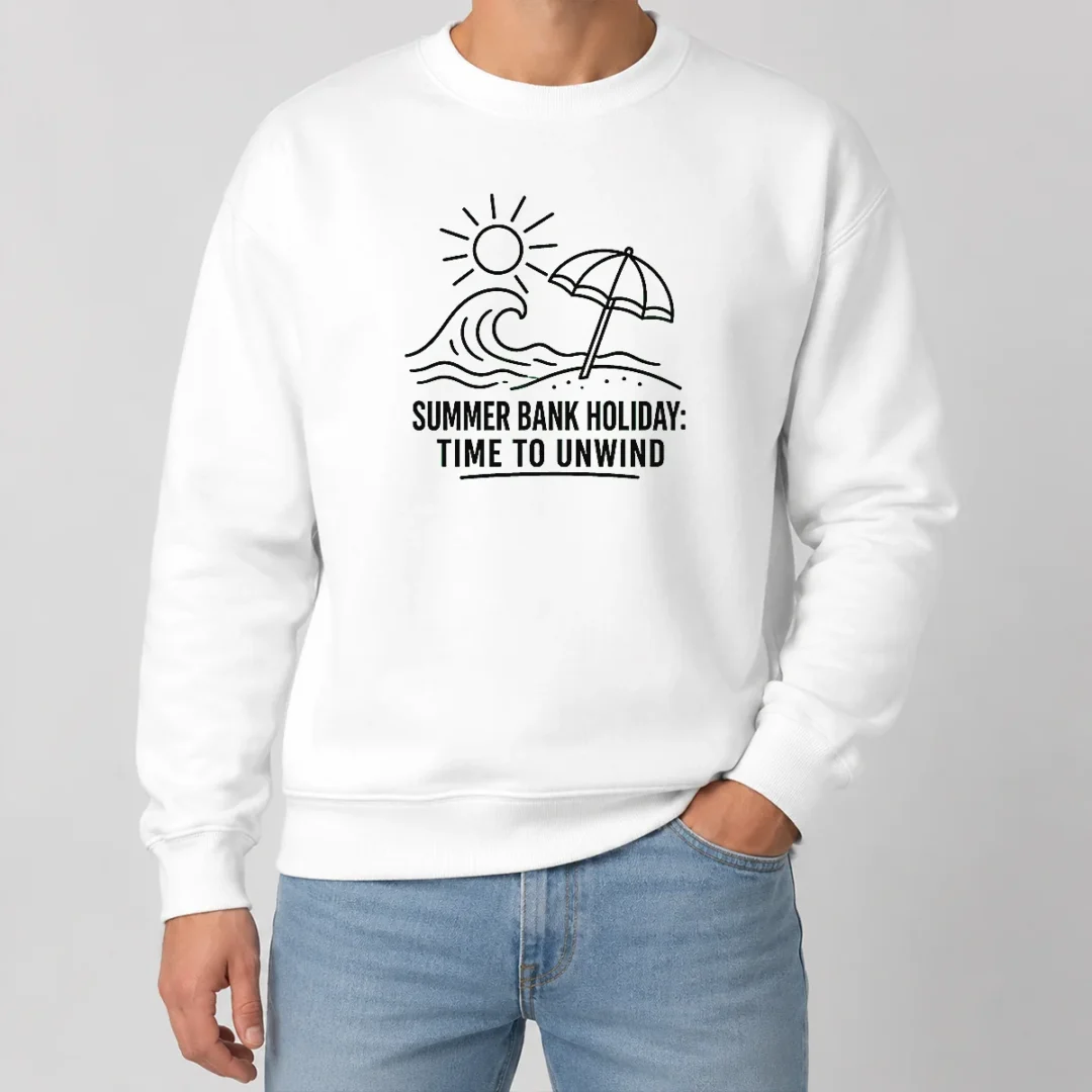 Hot Top Summer Bank Holiday Relaxation Line Art Sweater Hot Top Summer Bank Holiday Relaxation Line Art Sweater