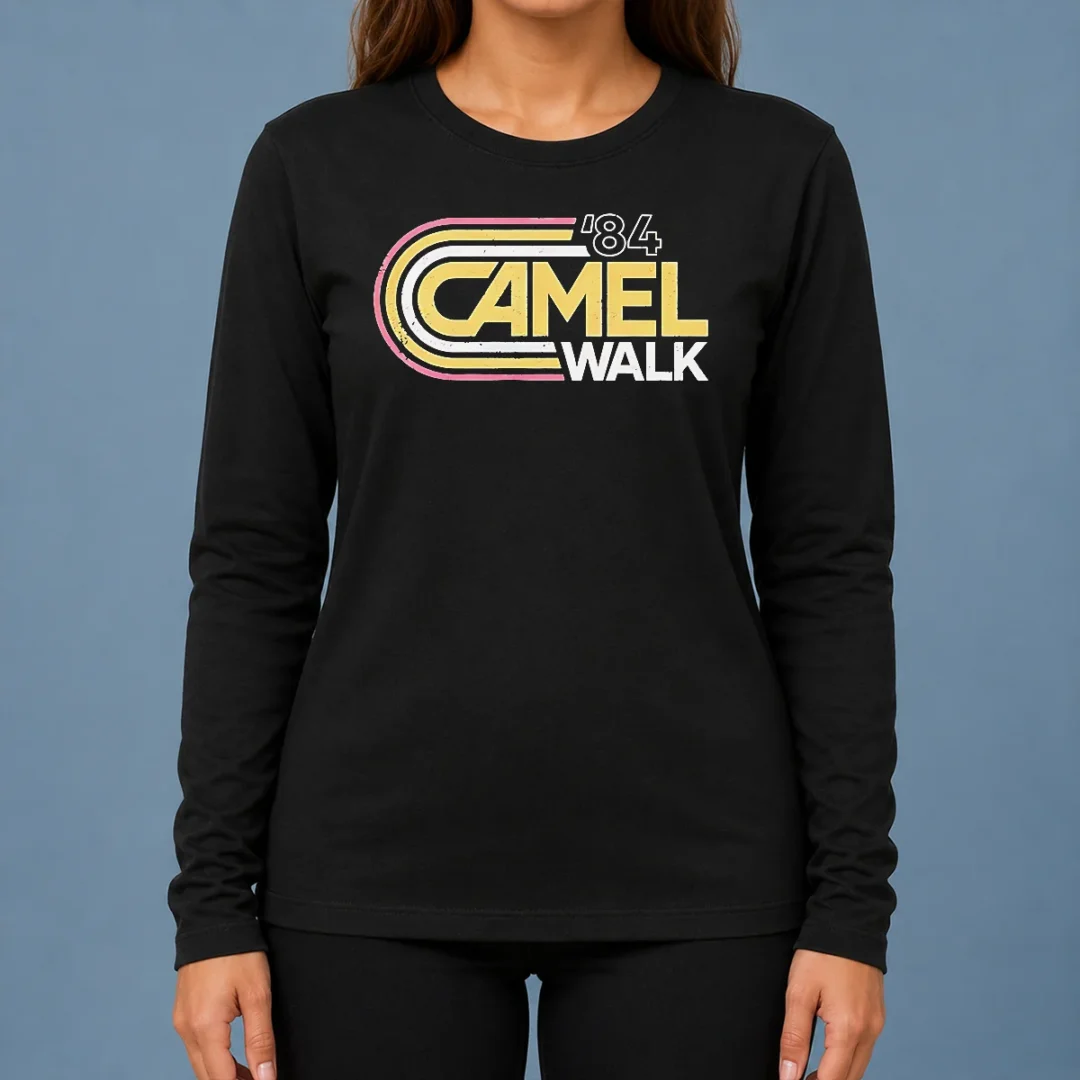 hot-vintage-84-camel-walk-1984-retro-long-sleeve-shirt Hot Vintage '84 Camel Walk 1984 Retro Long Sleeve Shirt