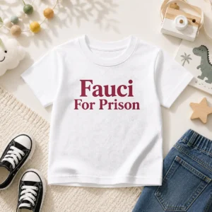 Original Fauci For Prison Political Protest Kids T-Shirt