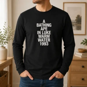 Official A Bathing Ape In Luke Warm Water 1993 Bape Long Sleeve Shirt