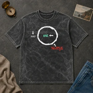 Premium Salt Ring Of Protection Geek Washed T-Shirt