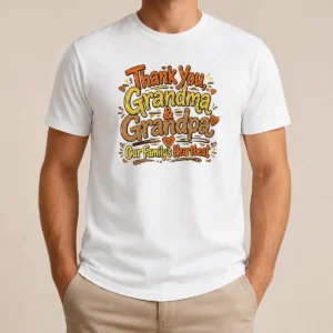 Official Funny Grandparents Day Thank You Heartbeat Doodle