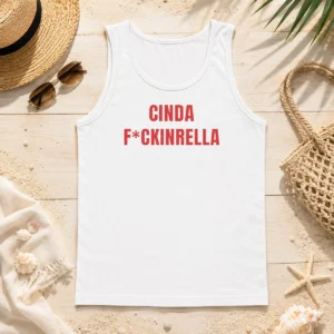 Top Cinda Fckinrella Cinderella Parody Tank Top