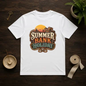 Pretty Western Cowboy Summer Bank Holiday Desert Sunset