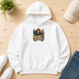 Nice Labour Day Proud American Worker Tattoo Hoodie
