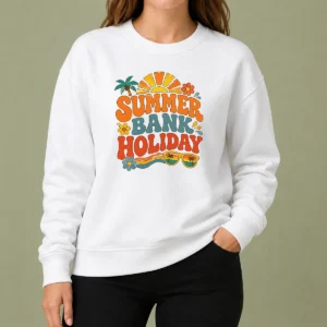 Happy Pretty Retro 70s Summer Bank Holiday Flower Power Sweater
