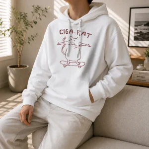 Official Hot Ciga Rat Smoking Mouse On Skateboard Rat Hoodie