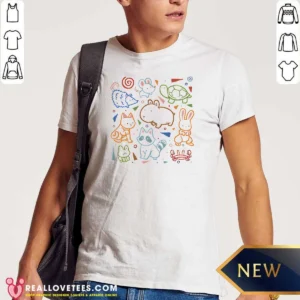 Funny Cute Doodle Animals And Creatures Kawaii