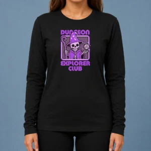 Hot Good RPG Mage Skull Long Sleeve Shirt