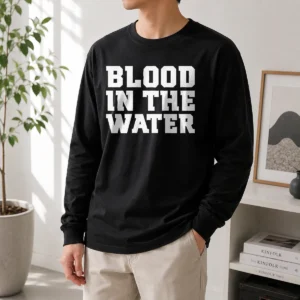 Pretty Clemson Football Blood In The Water Long Sleeve Shirt