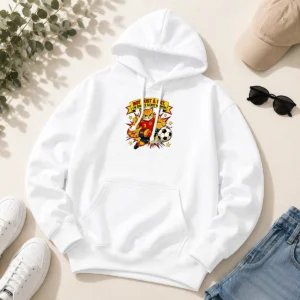 Awesome Spain Soccer Cat Meme Comic Funny Football Humor Hoodie