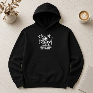 Hot Pretty August Holiday Stencil For Laid Back Vibes Hoodie