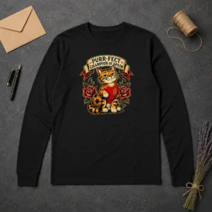 Nice Spanish Soccer Cat Champion Tattoo Long Sleeve Shirt