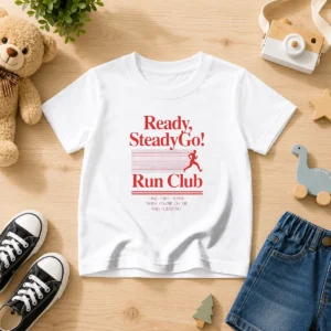 Official Ready Steadygo Run Club Running Kids T-Shirt