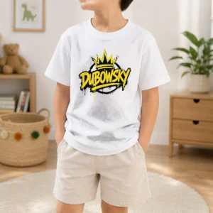 Pretty Dubowsky Graffiti Crown Paint Drip Street Art Logo Kids T-Shirt