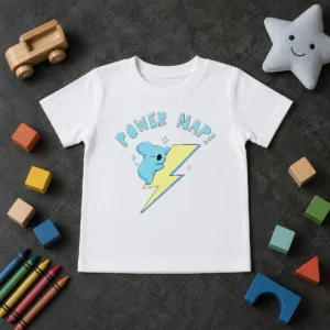 Awesome Hot Koya BT21 Power Nap Lightning Bolt Sleeping Kids T-Shirt