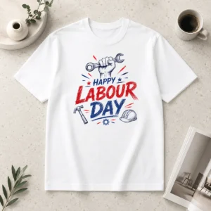 Hot Happy Labour Day Sketch Hand Wrench Hammer Tools Shirt