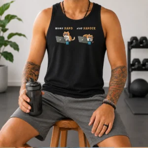 Hot Awesome Work Hard Nap Harder Tank Top