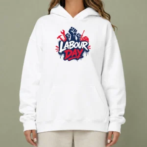 Nice Pretty Labour Day Raised Fists Tools Paint Splatter Protest Hoodie