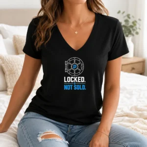 Good Premium Crypto Vault Hodl Locked Not Sold Dash V-Neck Shirt
