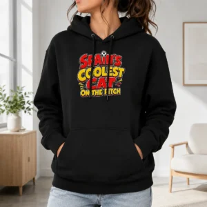 Original Spain Soccer Cat Meme Funny Cartoon Hoodie