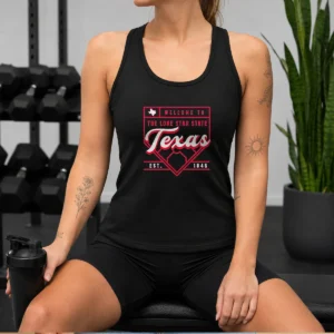 Awesome Welcome To The Lone Star State Texas Est 1845 Tank Top