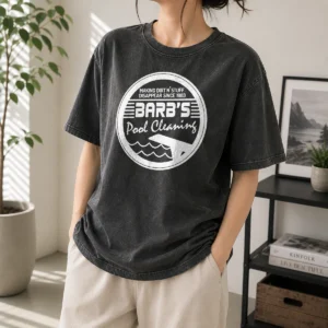 Awesome Barb'S Pool Cleaning Since 1983 Washed T-Shirt