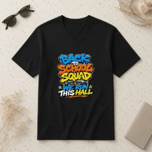 Hot Good Back To School Squad Graffiti For Students V-Neck Shirt