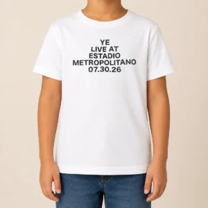 Pretty Ye Live At Estadio Metropolitano July 30 2026 Kids T-Shirt