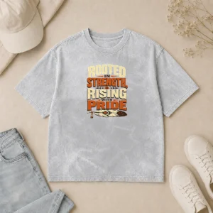 Perfect Good Indigenous Peoples Day Pride Typography Washed T-Shirt