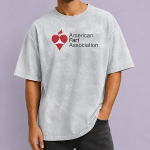Premium Nice American Fart Association Parody Logo Washed T-Shirt