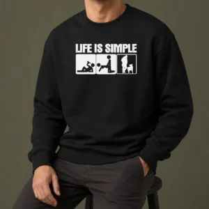 Nice Good Life Is Simple Drinking Dog Funny Beer Patrol Police K9 Sweater