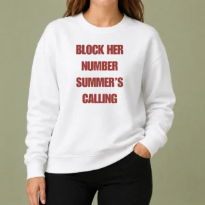 Hot Pretty Block Her Number Summer'S Calling Summer Vibes Sweater