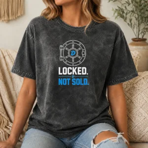 Good Premium Crypto Vault Hodl Locked Not Sold Dash Washed T-Shirt