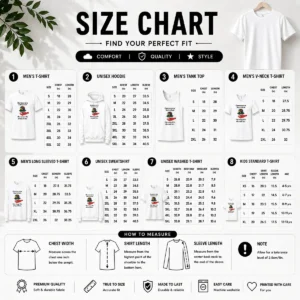 Size chart for Hot Democratic Socialism The Way Life Should Be with measurements in inches and cm to help choose the right fit